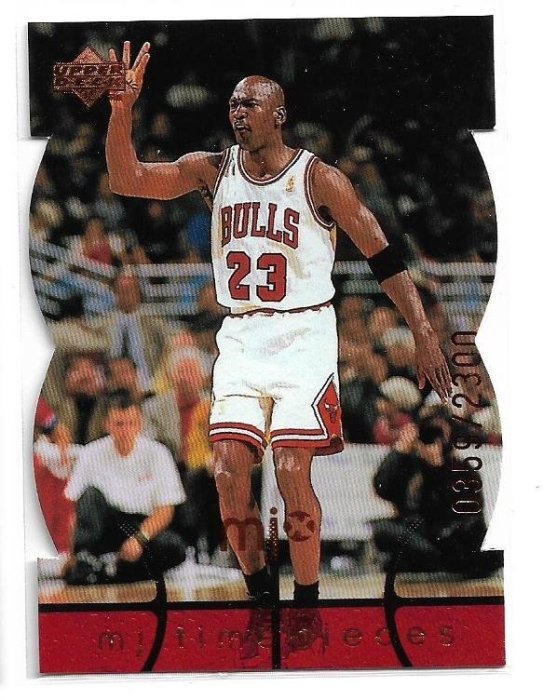 1998 UD MJX Michael Jordan DIE CUT 限量0359/2300 公牛