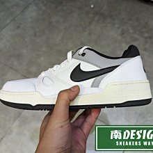 南🔥2023 11月 NIKE FULL FORCE LO 皮革 低筒 復古 奶油底 男款 白黑 FB1362-101