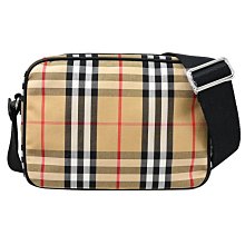 【茱麗葉精品】全新商品 BURBERRY 專櫃商品 8081460 PADDY 經典格紋帆布斜背相機包.卡其 現貨