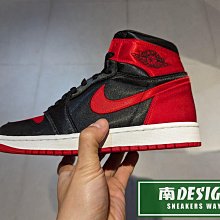 南🔥2024 2月 NIKE Air Jordan 1 OG 高筒 緞面 復古 經典 女款 黑紅 FD4810-061