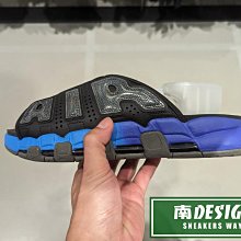 南🔥2023 10月 NIKE Air More Uptempo Slide 運動拖鞋 男 黑藍 FN8893-034