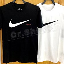 【Dr.Shoes 】Nike Sportswear Swoosh Tee 雙勾 短袖 黑CK2253-010 白100