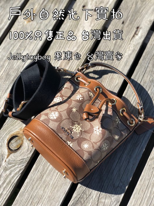 Coach DEMPSEY 15 雪花 CE587 SNOWFLAKE 現貨 限量 迷你LV款水桶包 折扣款 全新正品