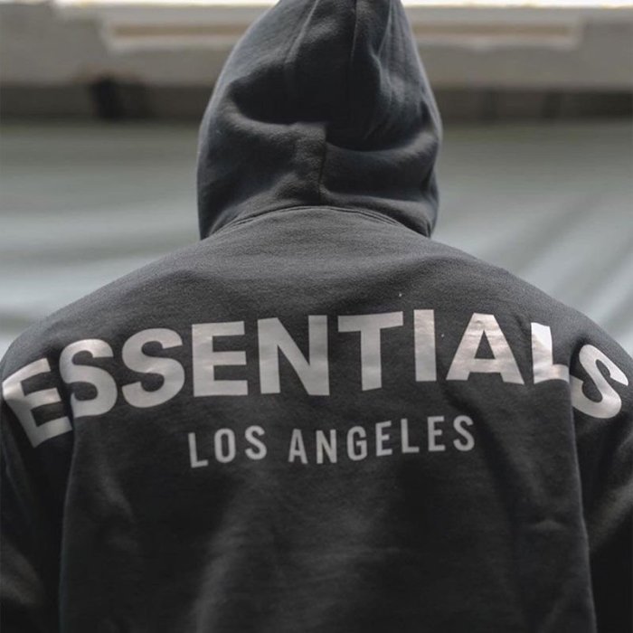 FOG Fear Of God 洛杉磯限定 Essentials復線 3M反光字母帽衫衛 連帽外套 棉質外套 衛衣 男女