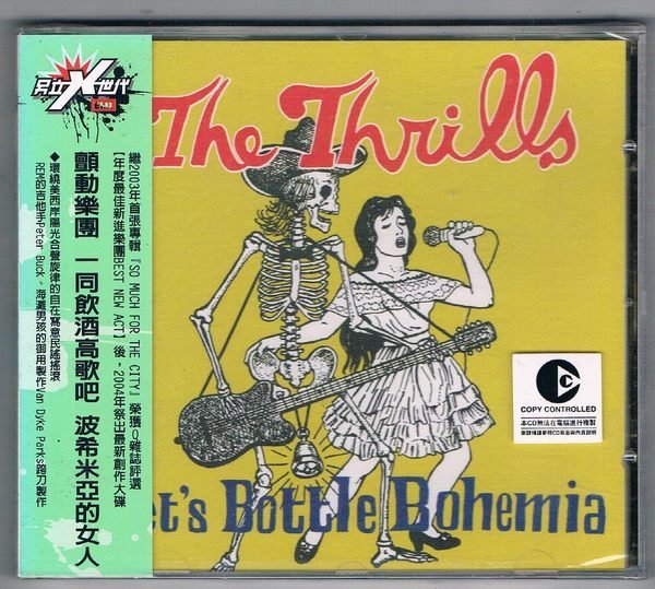 [鑫隆音樂]西洋CD-顫動樂團THE THRILLS :一同飲酒高歌吧 波希米亞的女人(全新)免競標