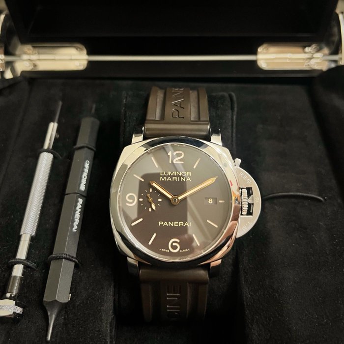 Panerai Pam608 2016國外盒單齊 Luminor 1950香港限定 44mm 限量100支 沛納海