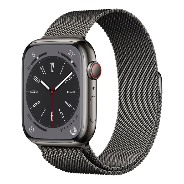 💓好市多代購💓 Apple Watch S8 (GPS + 行動網路) 45公釐不鏽鋼錶殼 米蘭式錶環