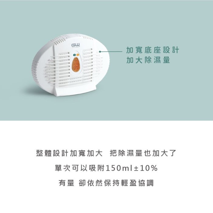 GW水玻璃 經典500無線式迷你除濕機 3入 E-500