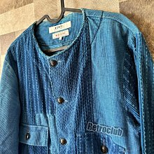 Retro CLUB【3000元起標】【二手】日本品牌 FDMTL 藍色 拼接設計 復古外套 雙口袋 日本製 F24412