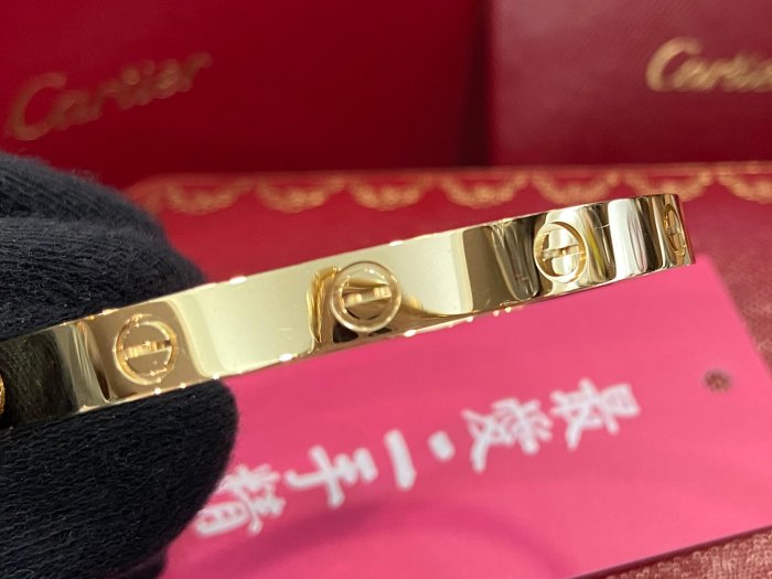 ☆最愛二手精品☆ CARTIER LOVE BANGLE 18K 750 卡地亞黃K金新版螺絲手環 17號 CRB6067517 XG5920