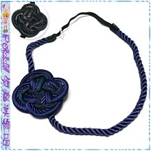 ☆POLLY媽☆歐美進口絲繩燙金萊卡絲緞布條繩結黑色、海軍藍繩索髮帶