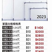 最信用的網拍~高上{全新}4x8單面白板(182-19)敎學用白板/敎學用白板~2023