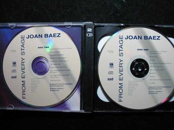 Joan Baez 瓊拜雅 - From Every Stage - 1976年A&M唱片美國版 - 雙CD9成新 - 801元起標