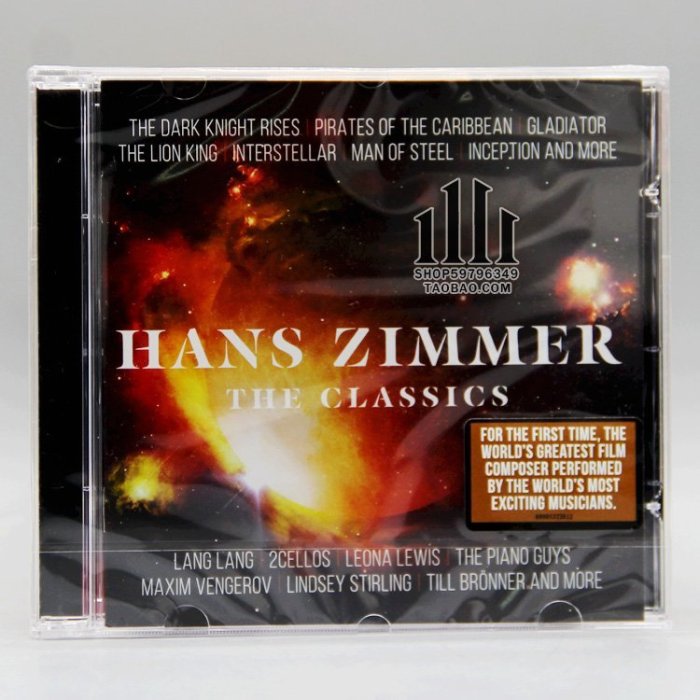 Hans Zimmer The Classics 原聲 OST 1CD E