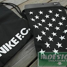 南◇現  NIKE F.C. FC 束口袋 黑白 抽繩 後背 帆布 尼龍 縮口袋 星星 後背包 打球包 星