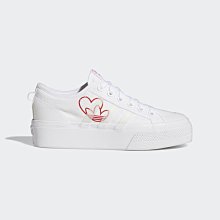 限時特價 南◇2021 6月 Adidas V-DAY NIZZA PLATFORM 經典鞋 FX9179 白 厚底鞋