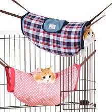 BONBI隧道型貓吊床(圓點粉) 適用各種貓籠，耐重5KG，貓睡床/貓窩/貓墊/睡墊/軟墊