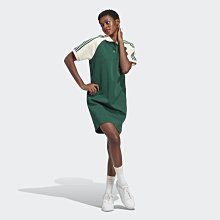 南🔥2023 2月 ADIDAS OG 連身洋裝 短袖 POLO衫洋裝 學院風 寬鬆 羅紋 女款 綠白 IC5225