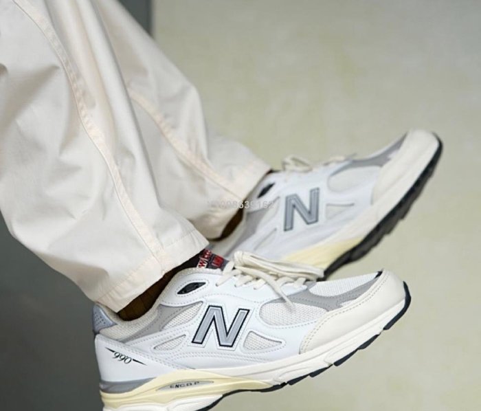 代購】New Balance 990v3 MiUSA 白美產復古休閒跑鞋M990AL3 | Yahoo