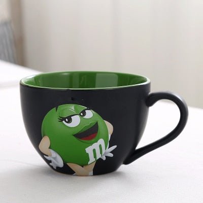 [現貨]M&M Mug巧克力碗杯 紀念擺設馬克杯 大容量杯子m&m 可愛卡通獨 獨特創意周邊 生日交換禮物