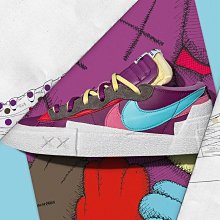 【日貨代購CITY】sacai x KAWS Nike Blazer Low 限量 紫 DM7901-500 預購