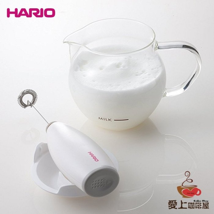 HARIO咖啡家用打奶泡器 Q型電動打奶泡機咖啡器具打泡機打奶器CQT