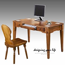【設計私生活】聖馬丁磁磚實木電腦桌、書桌-不含椅(免運費)256W