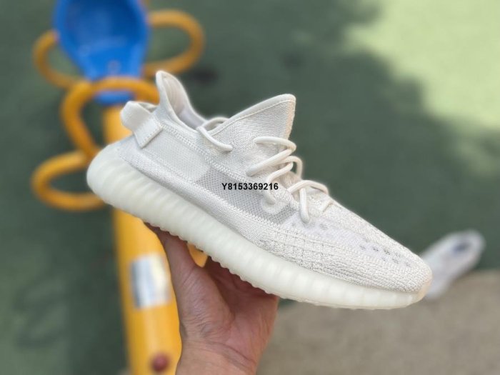 Adidas Yeezy 350 V2 愛迪達純白 白冰淇淋側透椰子鞋HQ6男女鞋