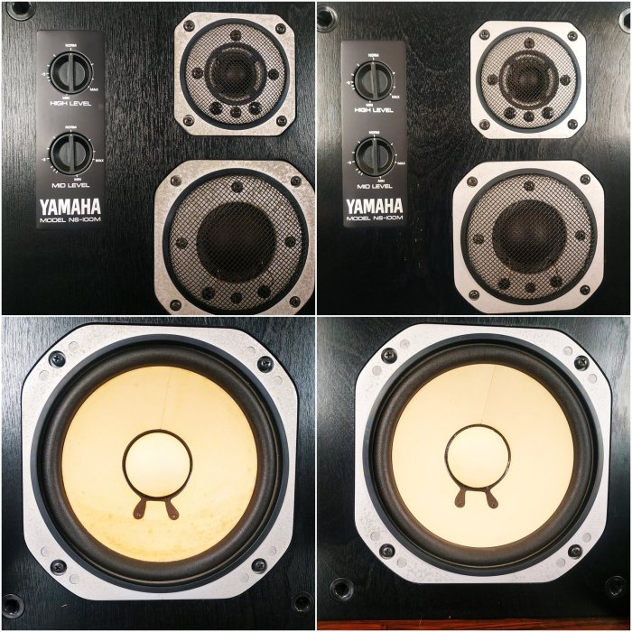 【日本原裝 中古良品】日本製 山葉 YAMAHA NS-100M 錄音室監聽喇叭 經典原音美聲 三音路書架型喇叭 音箱