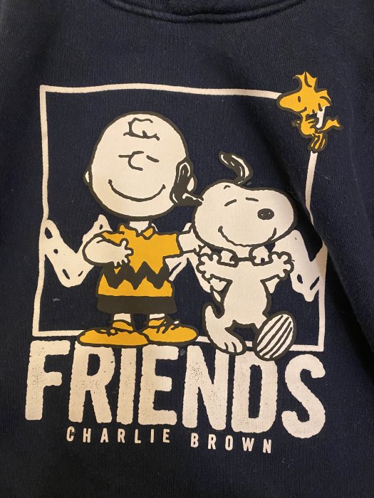 Peanuts 可愛史努比深藍色連帽衛衣 上衣 帽T 童裝 Snoopy