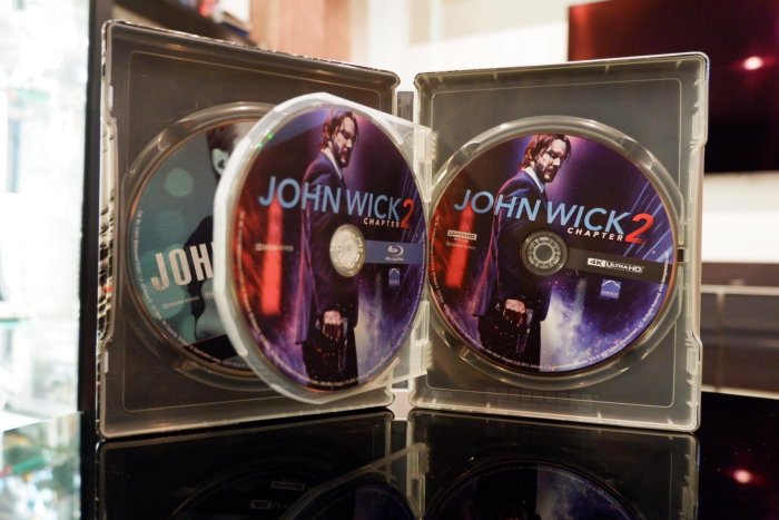 毛毛小舖--藍光BD 捍衛任務1+2 4K UHD+BD 四碟限量鐵盒版 John Wick