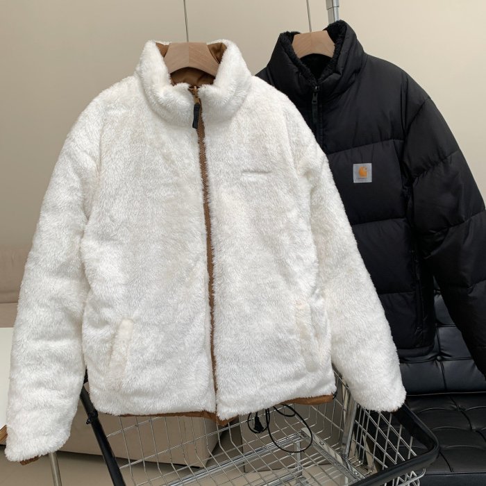 【Japan潮牌館】雙面穿CARHARTT WIP卡哈特潮牌羊羔毛絨羽絨服外套上衣夾克厚保暖