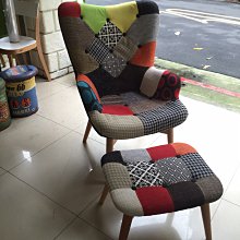 【 一張椅子 】復刻版 拼布花瓣椅 R160 Contour Chair 休閒椅