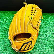 貳拾肆棒球-日本帶回珍藏品 Mizuno pro 佐藤式樣硬式大M外野手套 展示品/耕作作/日製