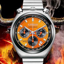 CITIZEN 星辰 Tsuno Chrono 星辰50週年限定款 競速計時 復刻 牛頭錶 AN3660-81X 公司貨