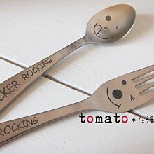 ˙ＴＯＭＡＴＯ生活雜鋪˙日本進口雜貨WICKER ROCKING微笑曲線湯匙叉子(小款)