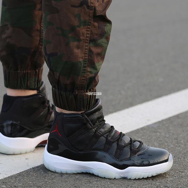 Air Jordan 11 "72-10"AJ11 大魔王 黑白 防滑籃球鞋 378037-002