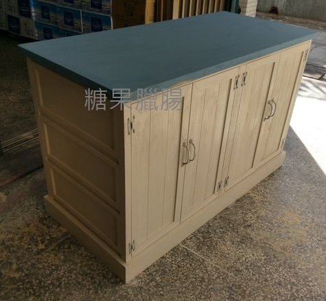 zakka糖果臘腸鄉村雜貨坊     木作類..Sided雙面開收納櫃(中島備餐檯道具櫃服飾店電視櫃吧檯陳列櫃開店用品)