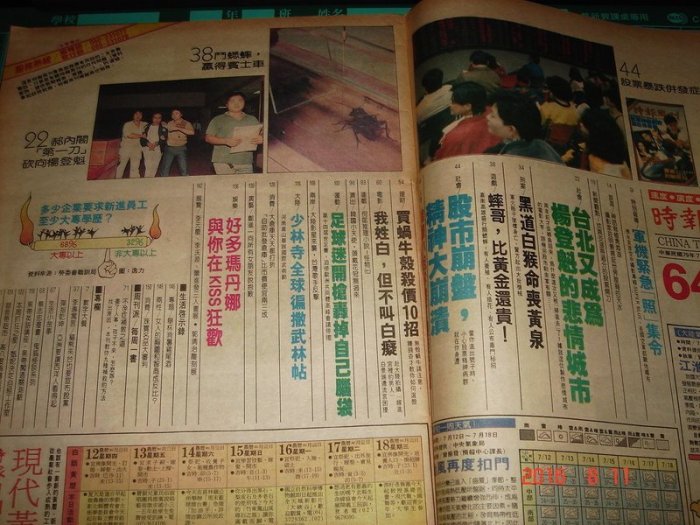 《時報周刊 NO.646》1990.7 內有：吳大維 瑪丹娜 鄭進一 等