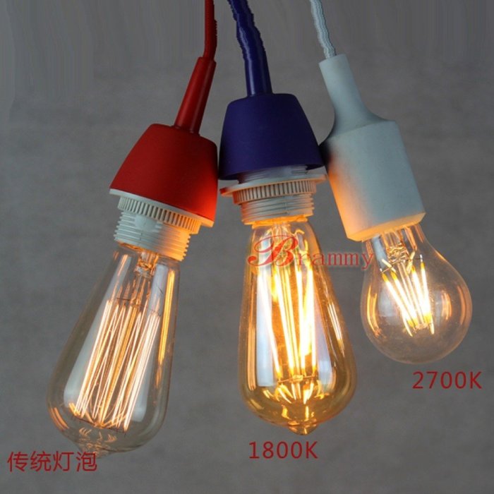 5Cgo【權宇】LED 愛迪生復古鎢絲燈絲燈泡 倒掛鐘奶瓶嘴 ST64 4W E27 1800K 氣氛燈 含稅會員扣5%