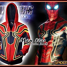 【Men Star】免運費 復仇者聯盟4 終局之戰 奈米科技 蜘蛛人 彈力運動外套 連帽外套 量子領域 媲美 stage