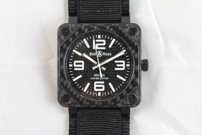 飛馬當舖 Bell & Ross 柏萊士 BR01-92 Carbon Fiber 碳纖維材質 限量500只 46mm