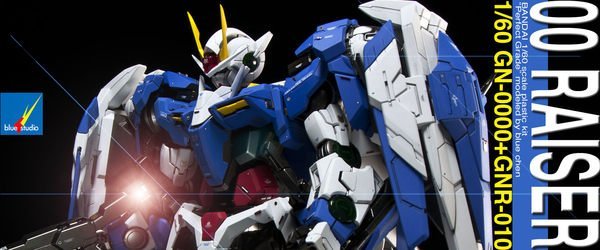 PG 1/60 00 RAISER 鋼彈完全改造塗裝完成展示品（鋼彈模型代工）