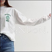SaNDoN x『日本品牌』基礎好穿搭配台灣天氣穿很舒服印花美式圖案長袖薄tee 231228