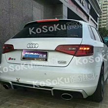 【KoSoKu高速空力技研】 AUDI 奧迪 13 14 15 年後 A3 8V 改 RS3 後下巴