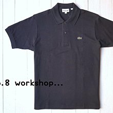 【LA男生館】LACOSTE鱷魚LOGO貼布網眼POLO衫【LA004E1】CLASSIC FIT(S-M-L)