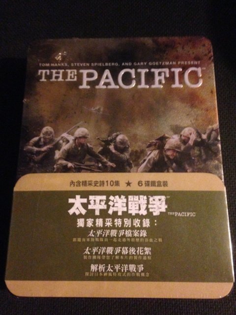 (全新未拆封絕版品)太平洋戰爭 The Pacific 限量鐵盒版影集DVD(得利公司貨)