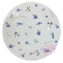 ♥小花花日本精品♥史努比 陶瓷圓盤 陶瓷盤 水果盤 點心盤 碗盤 飾品盤~3