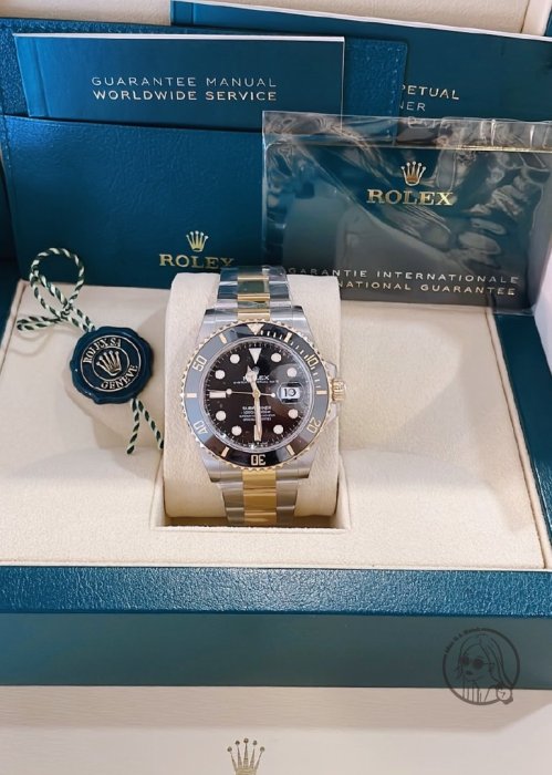 【Ｑ小姐的玩錶瘋】ROLEX 新款半金黑水鬼126613LN🔺2023年｜新式卡｜全新品