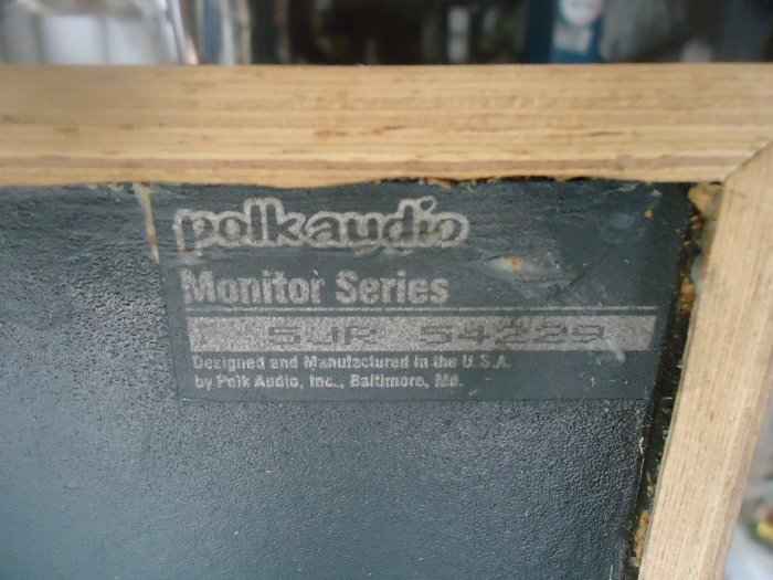 美國古典喇叭 Polk Audio 5JR Monitor 主喇叭一對